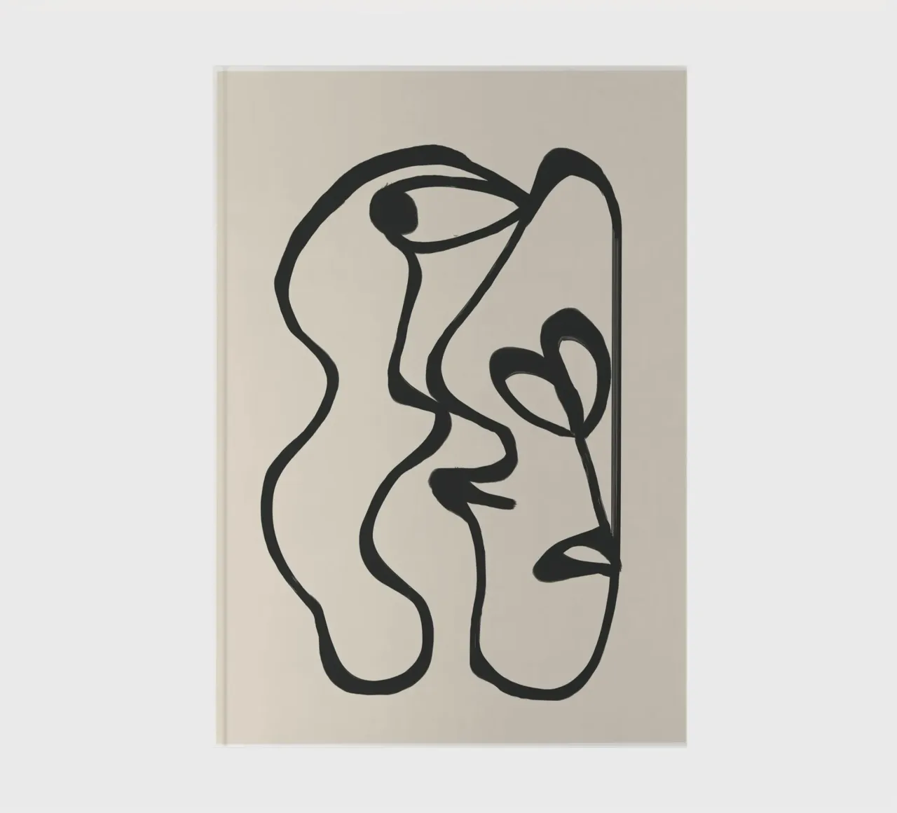 Minimal Abstract Art 5 notitieboek van Nadjaa