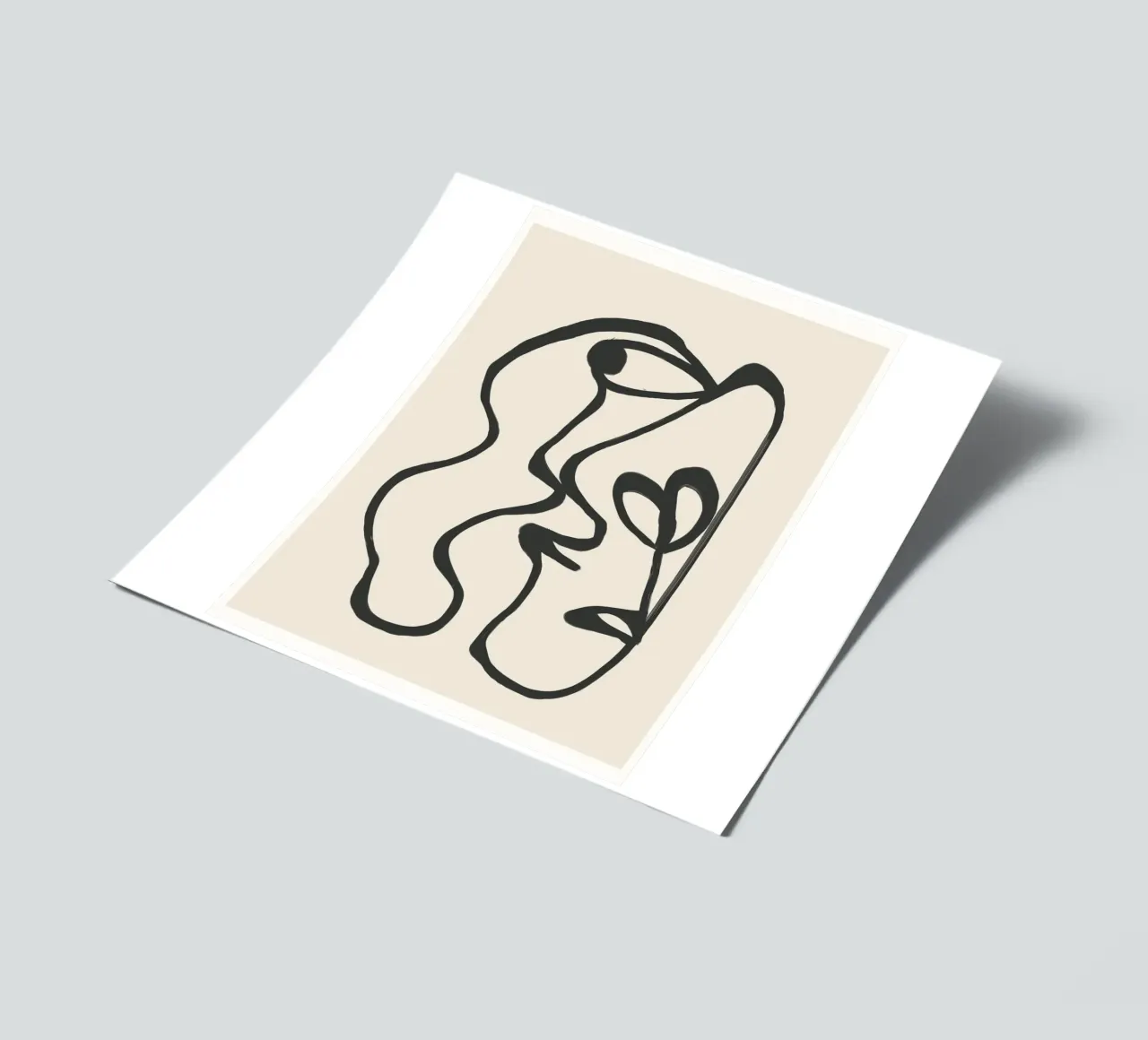 Minimal Abstract Art 5 foglio adesivo da Nadjaa