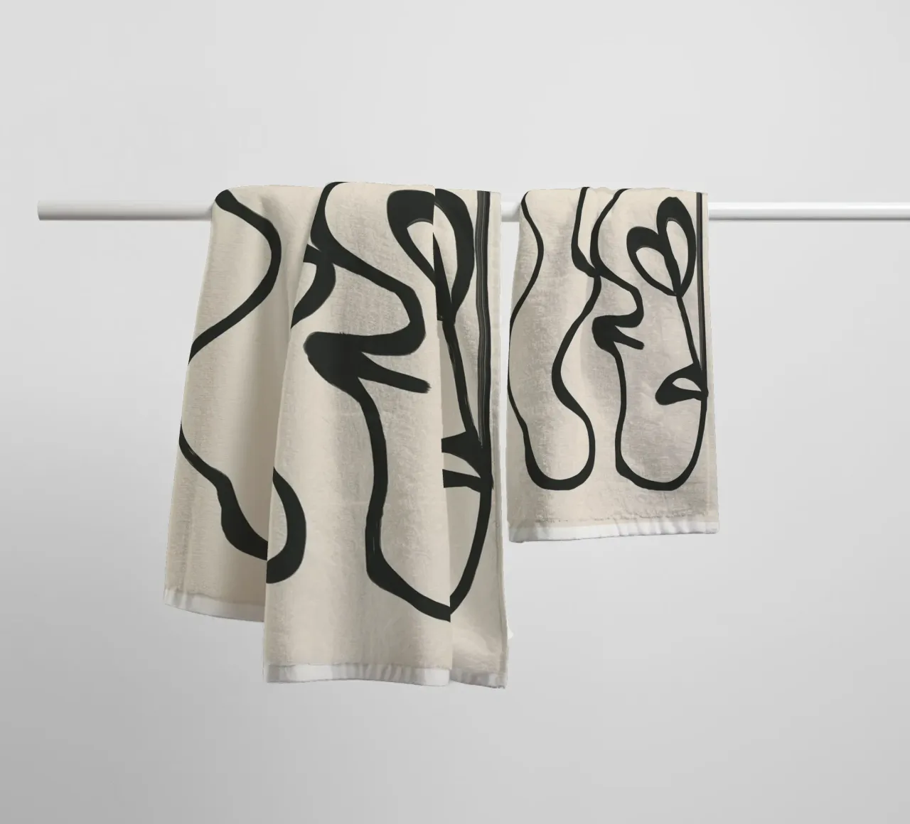 Minimal Abstract Art 5 asciugamano da bagno da Nadjaa