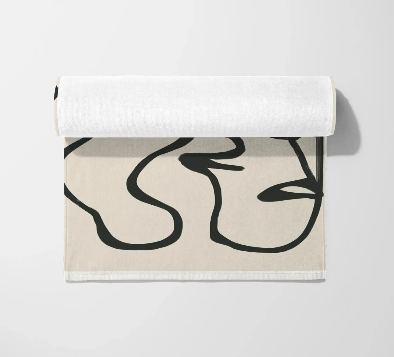 Minimal Abstract Art 5 beach towel by Nadjaa