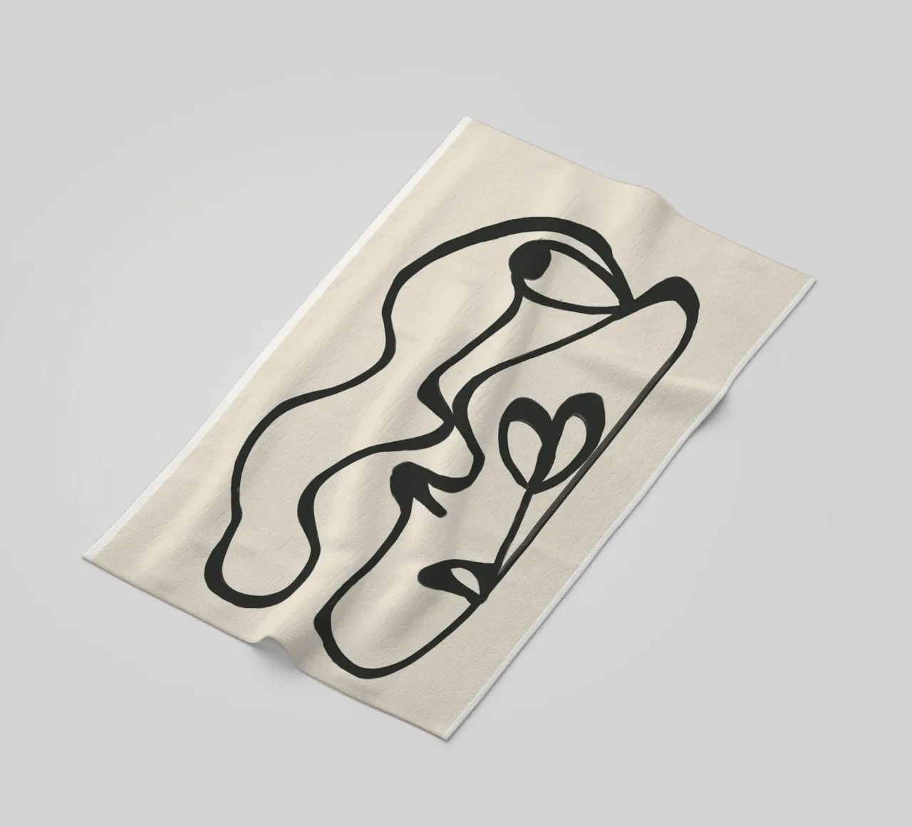Minimal Abstract Art 5 beach towel by Nadjaa