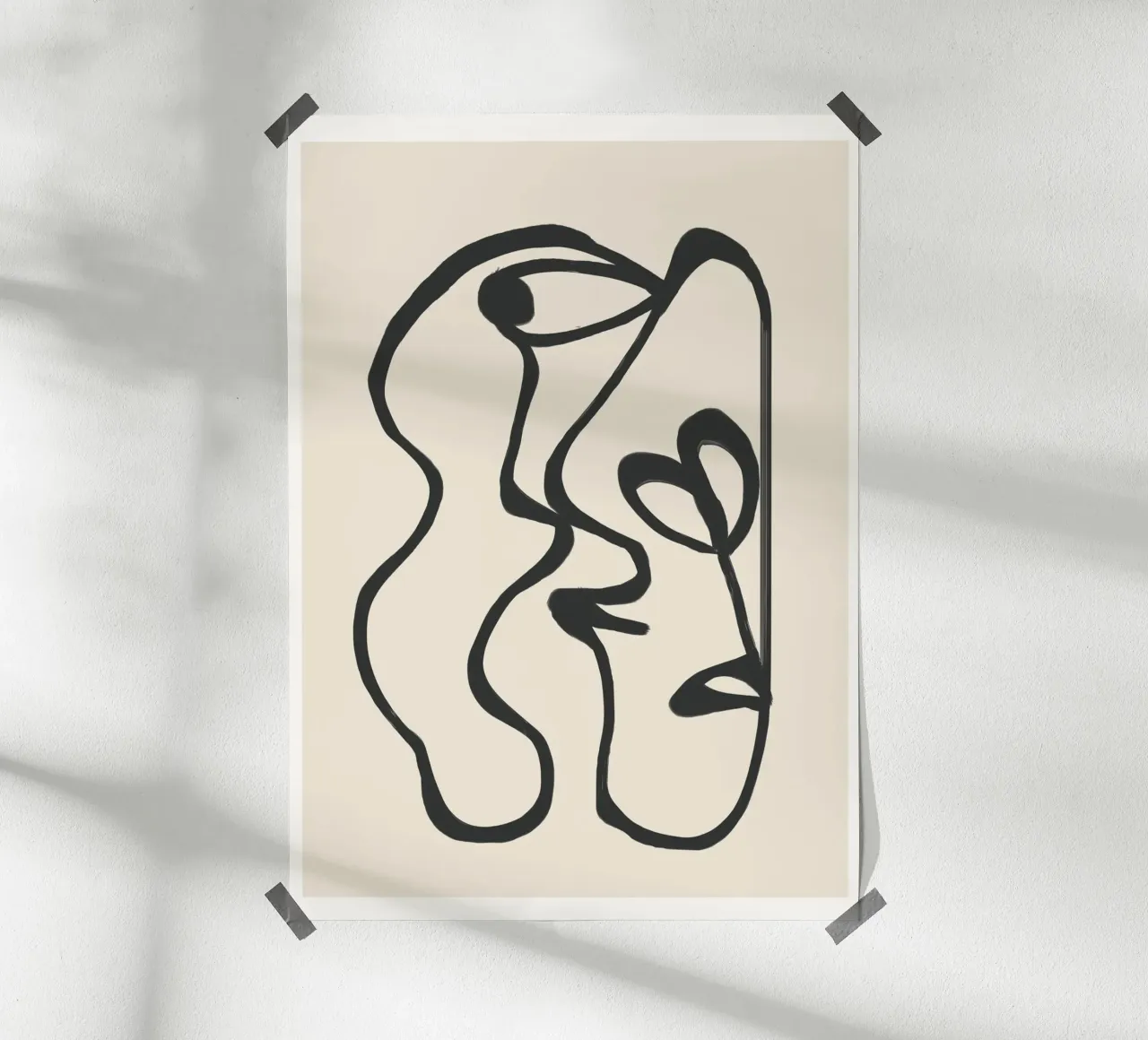 Minimal Abstract Art 5 carta hahnemühle da Nadjaa