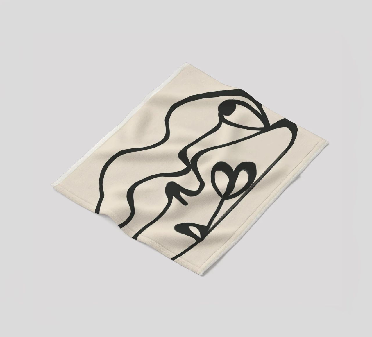 Minimal Abstract Art 5 coperta in pile da Nadjaa
