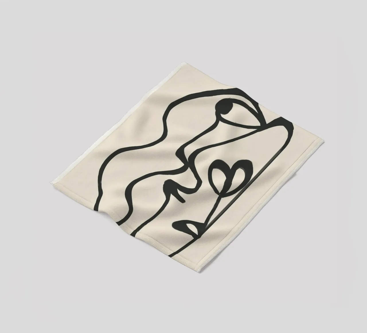 Minimal Abstract Art 5 coperta in pile da Nadjaa