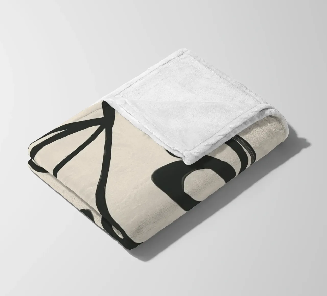 Minimal Abstract Art 5 coperta in pile da Nadjaa