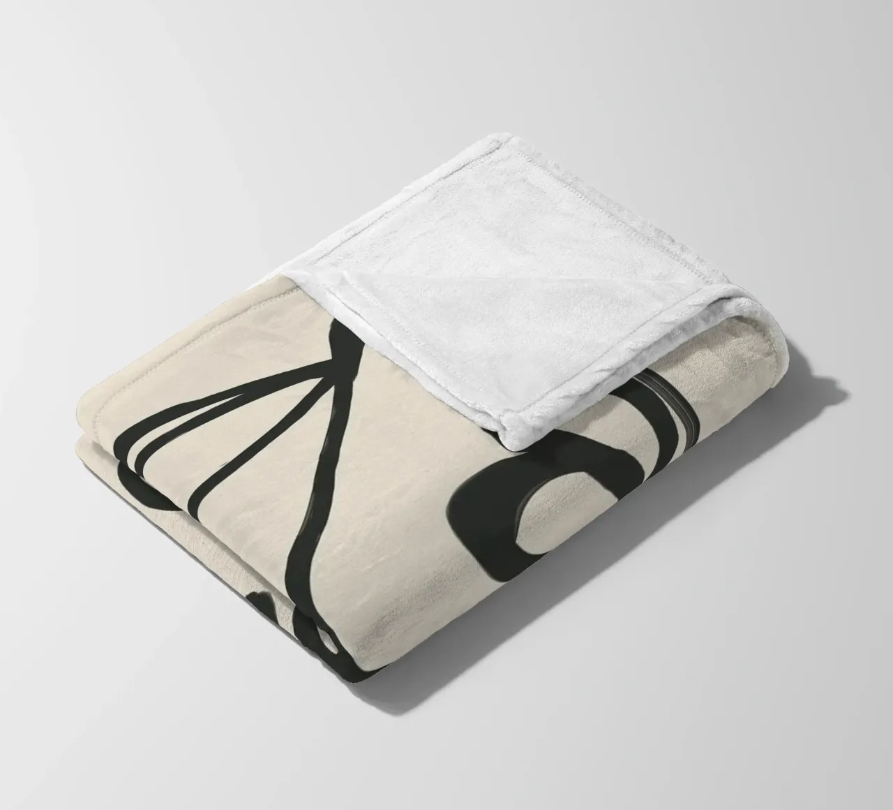 Minimal Abstract Art 5 coperta in pile da Nadjaa