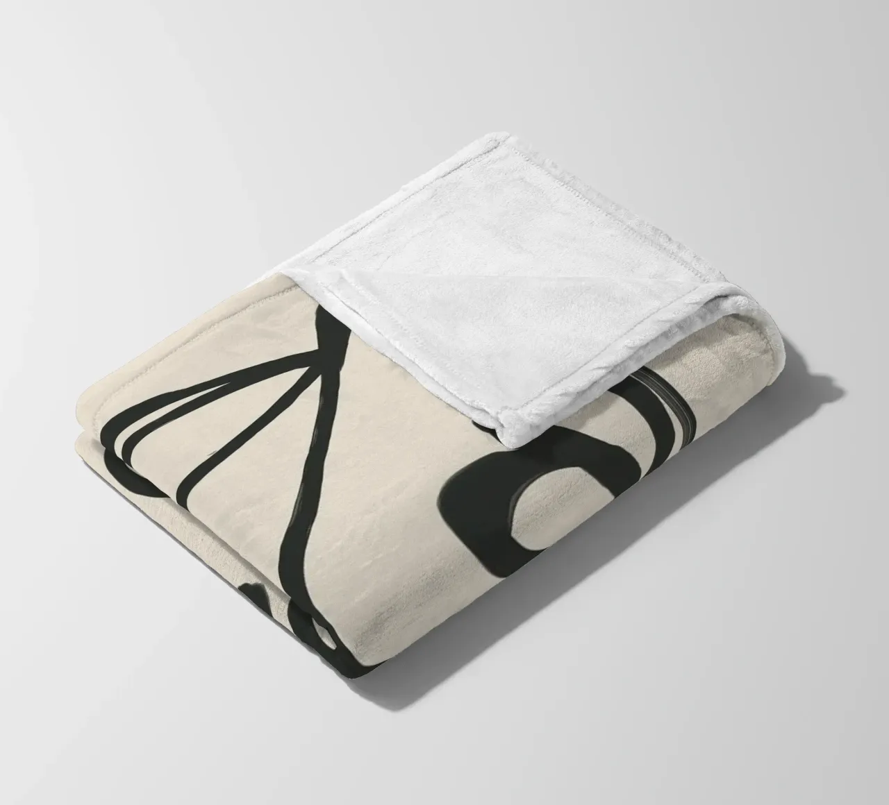 Minimal Abstract Art 5 coperta in pile da Nadjaa