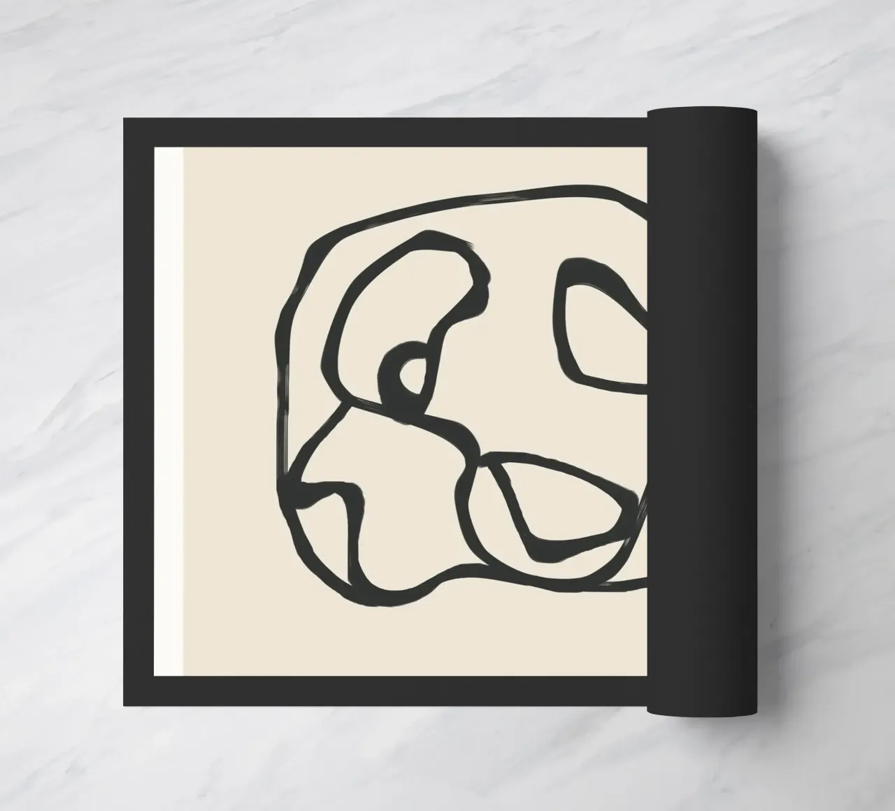 Minimal Abstract Art 7 Fußmatte von Nadjaa