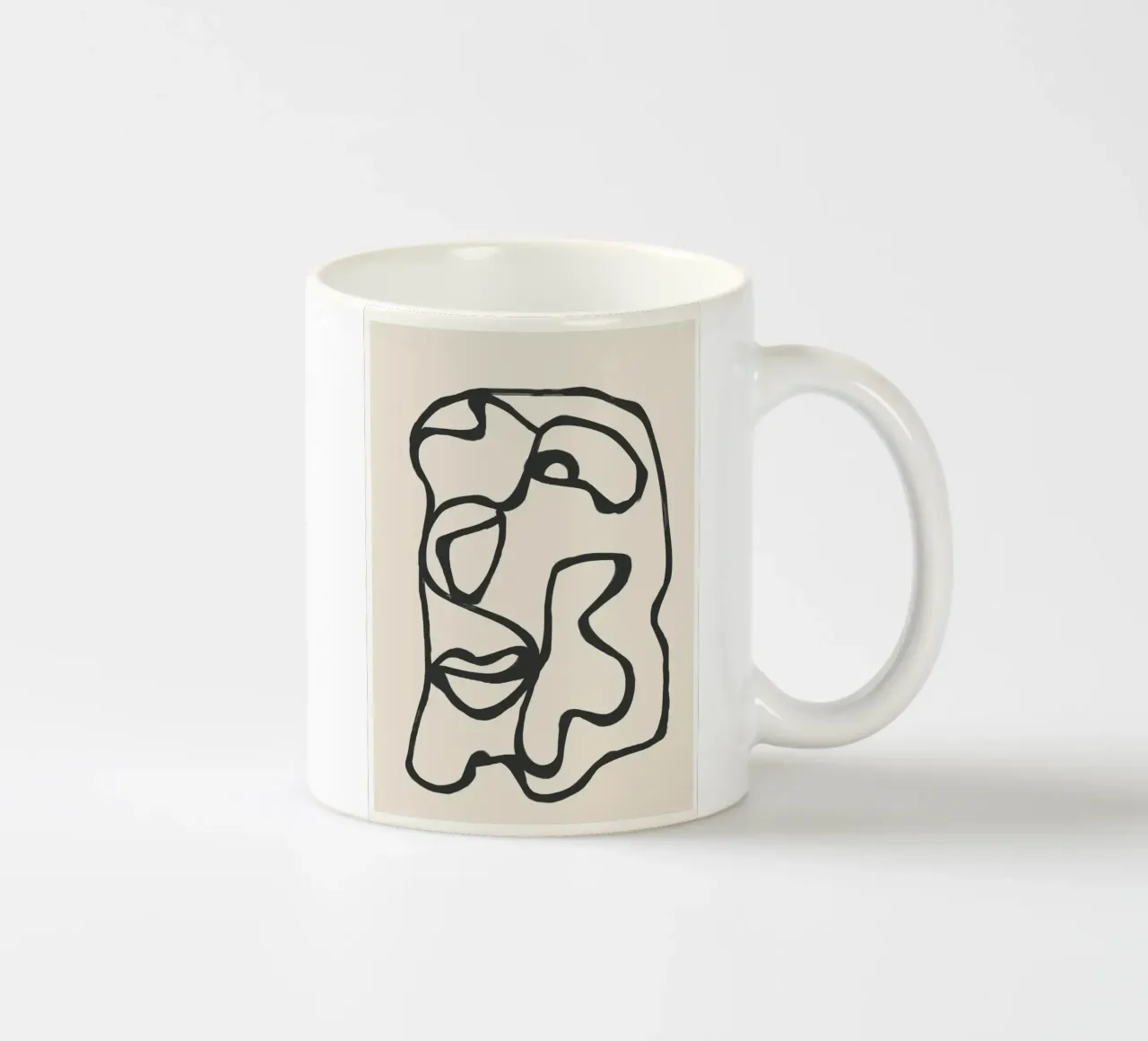 Minimal Abstract Art 7 mug en céramique de Nadjaa