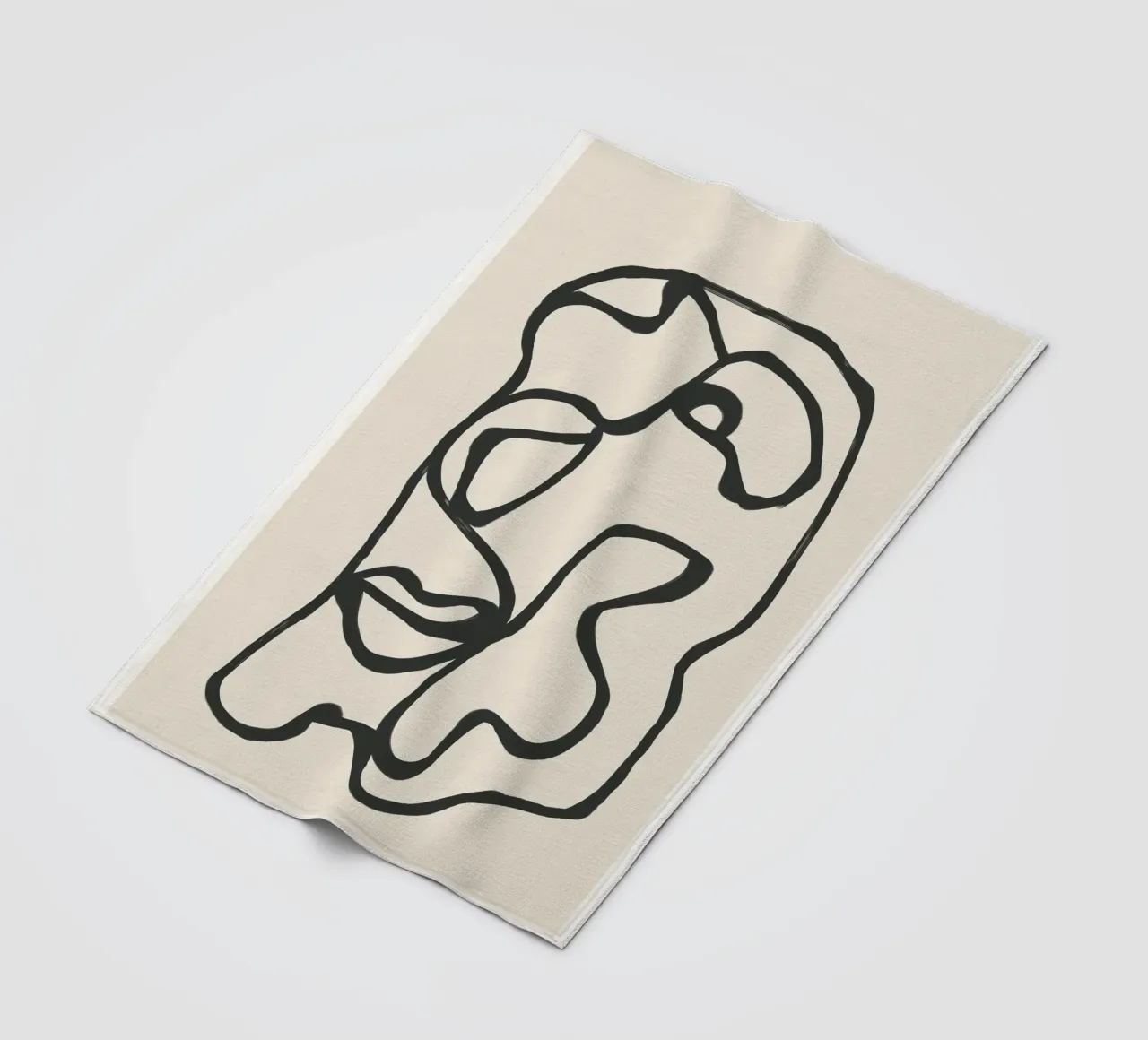 Minimal Abstract Art 7 coperta in pile da Nadjaa