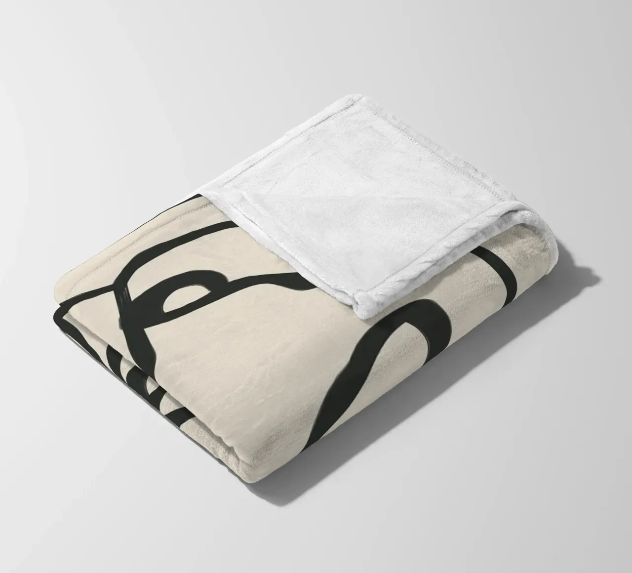 Minimal Abstract Art 7 coperta in pile da Nadjaa