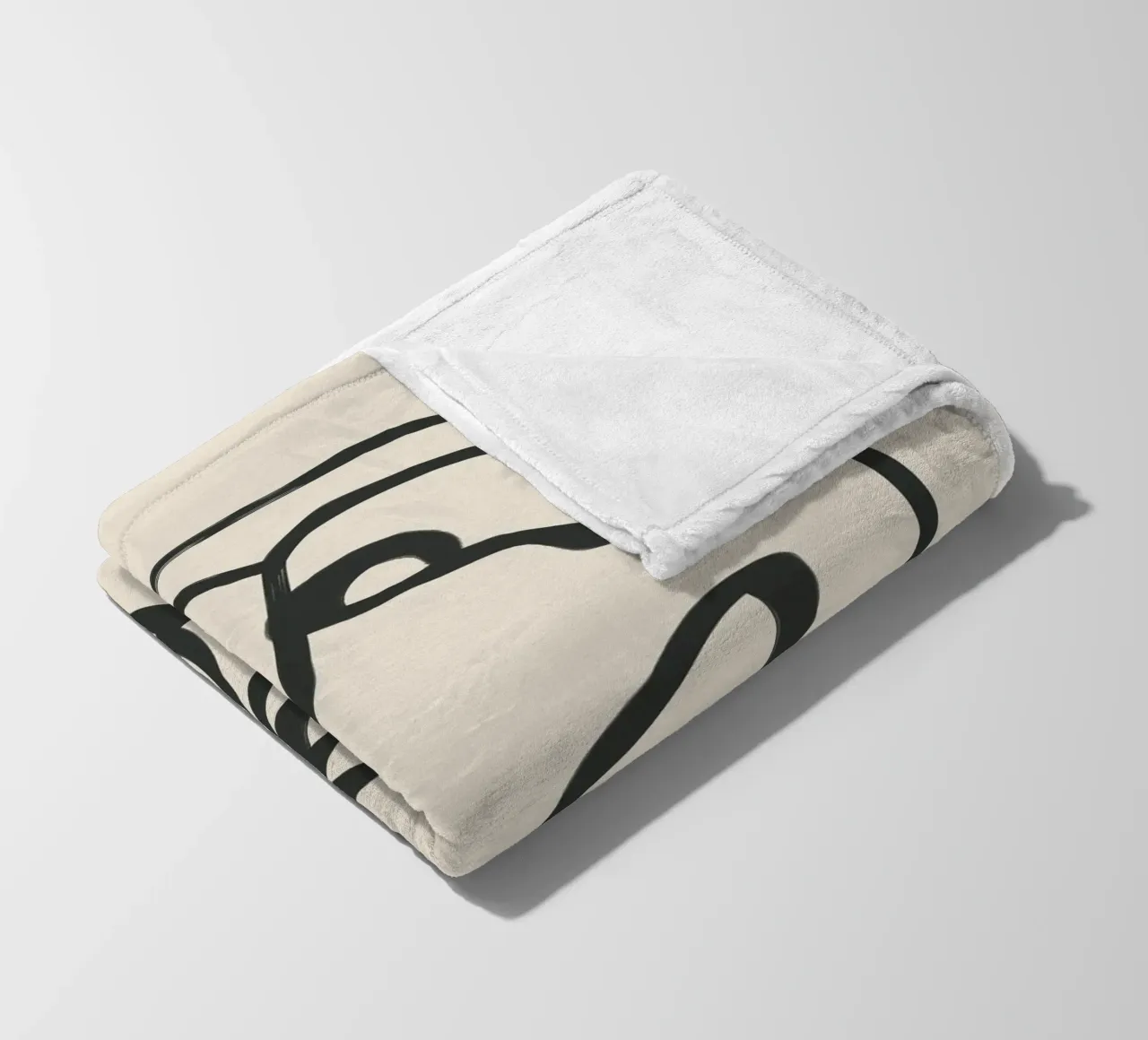 Minimal Abstract Art 7 coperta in pile da Nadjaa