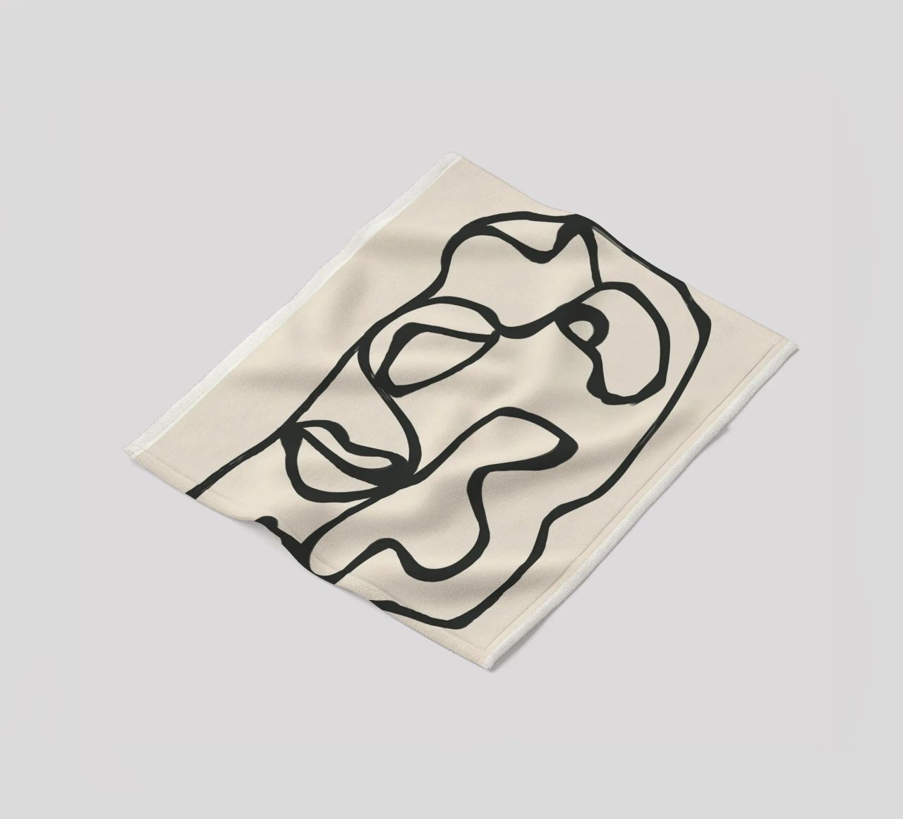 Minimal Abstract Art 7 coperta in pile da Nadjaa