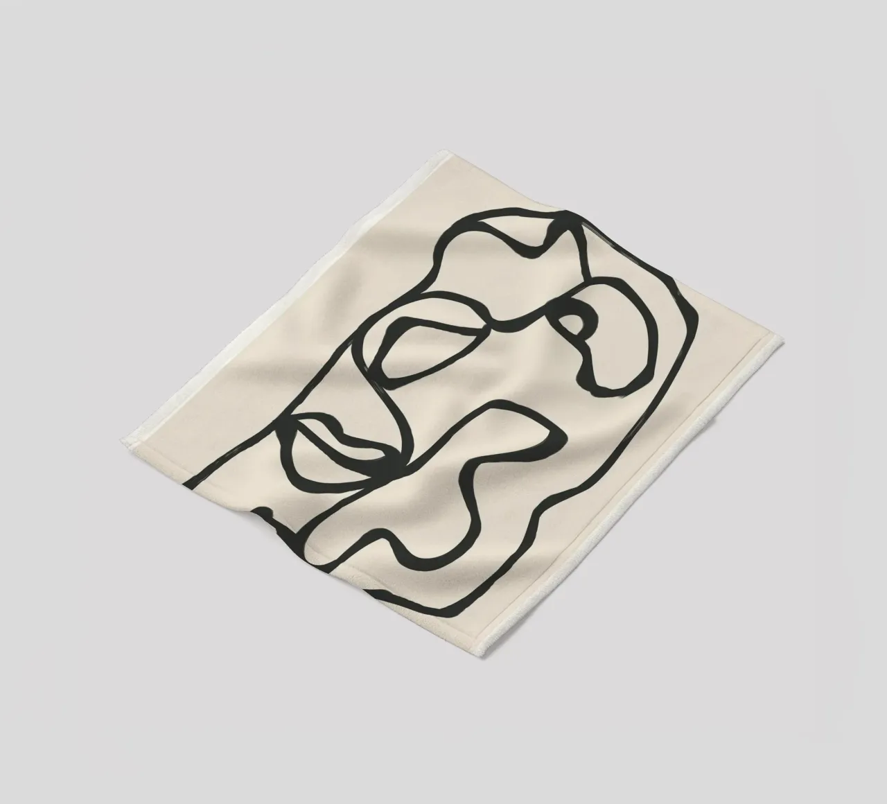 Minimal Abstract Art 7 coperta in pile da Nadjaa