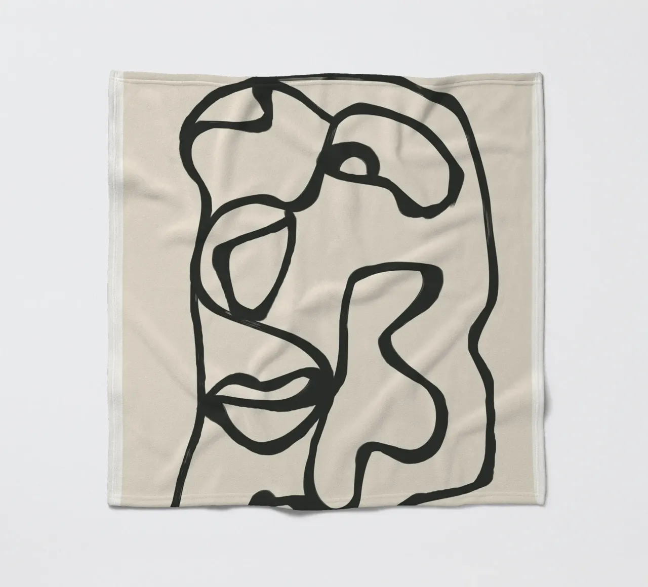 Minimal Abstract Art 7 coperta in pile da Nadjaa