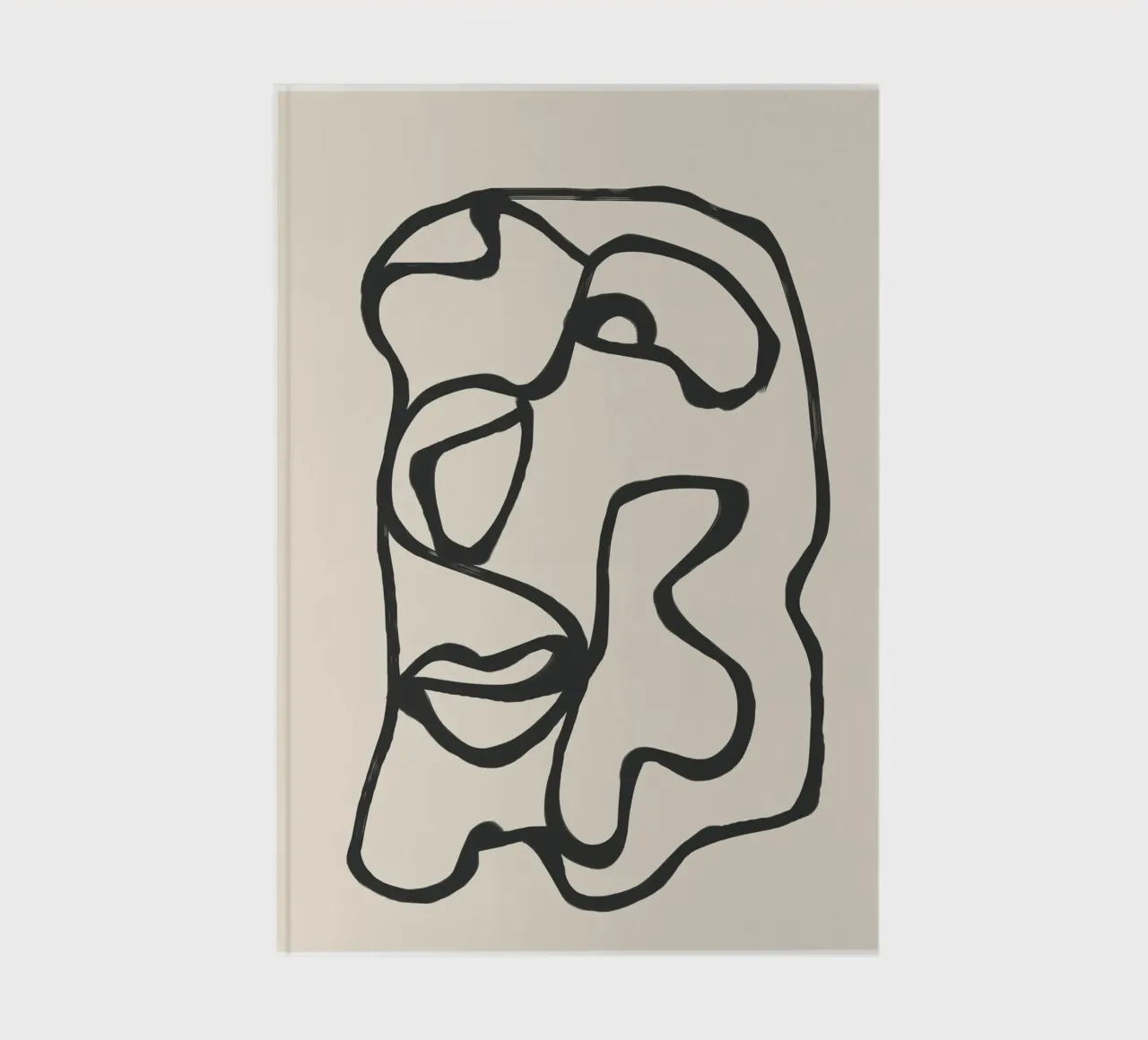 Minimal Abstract Art 7 notebook by Nadjaa