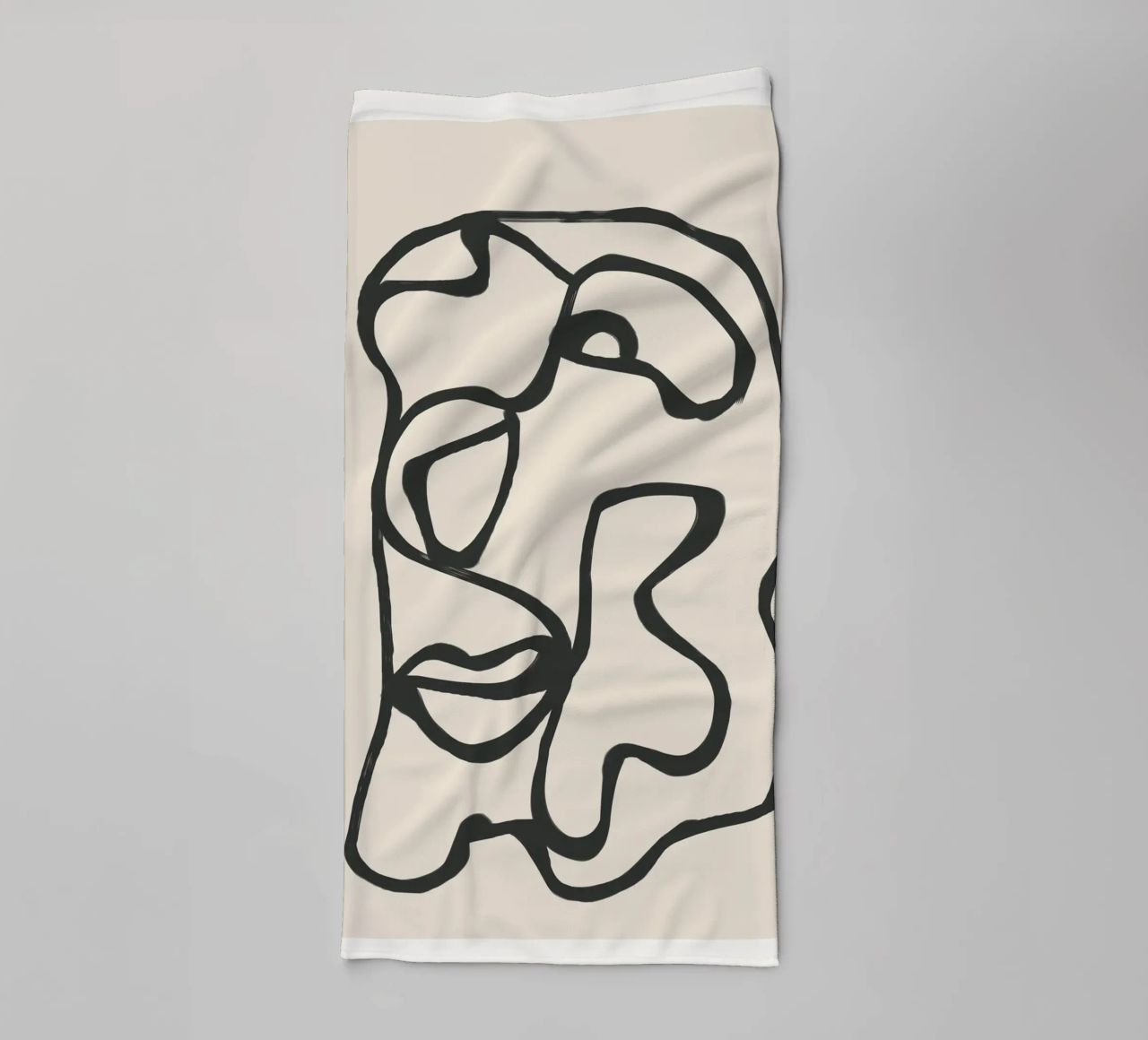 Minimal Abstract Art 7 asciugamano da bagno da Nadjaa