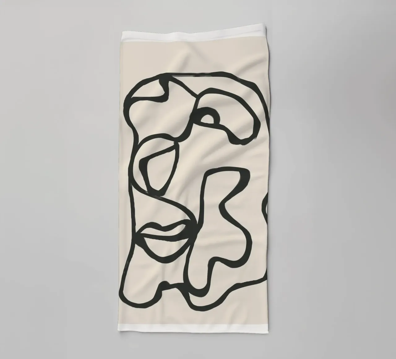 Minimal Abstract Art 7 towel by Nadjaa