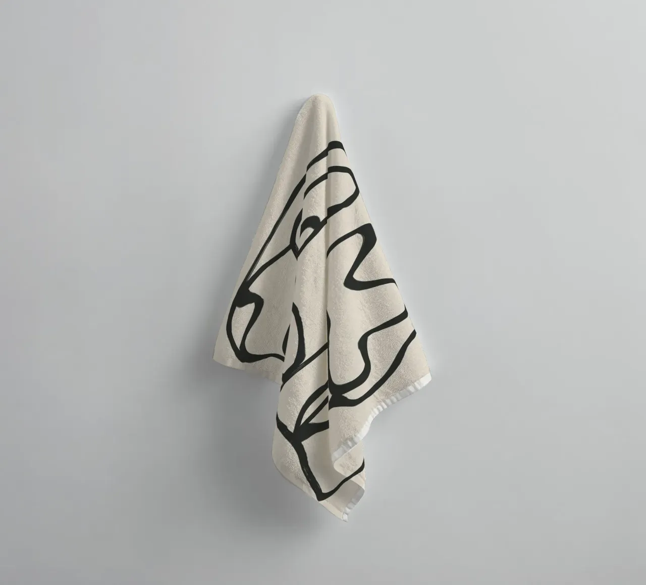 Minimal Abstract Art 7 towel by Nadjaa