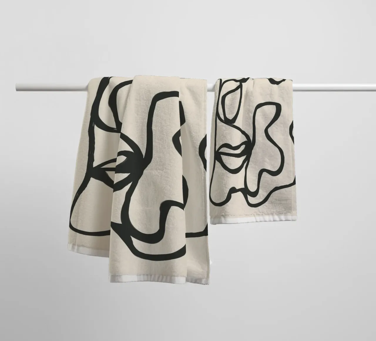 Minimal Abstract Art 7 towel by Nadjaa