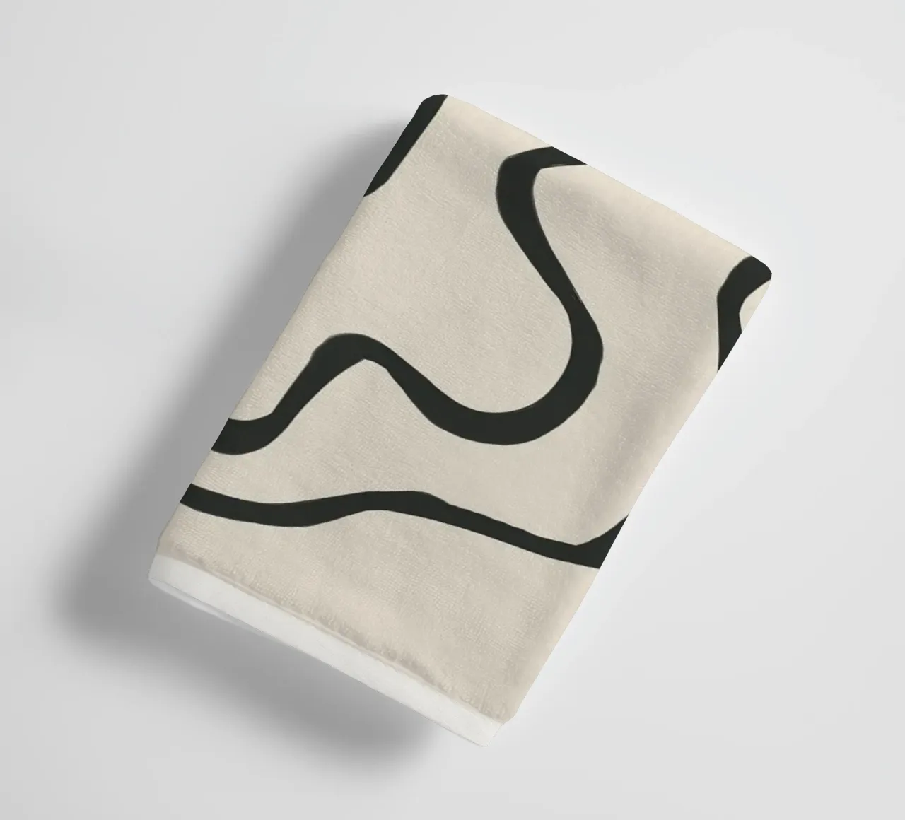 Minimal Abstract Art 7 badhanddoek van Nadjaa