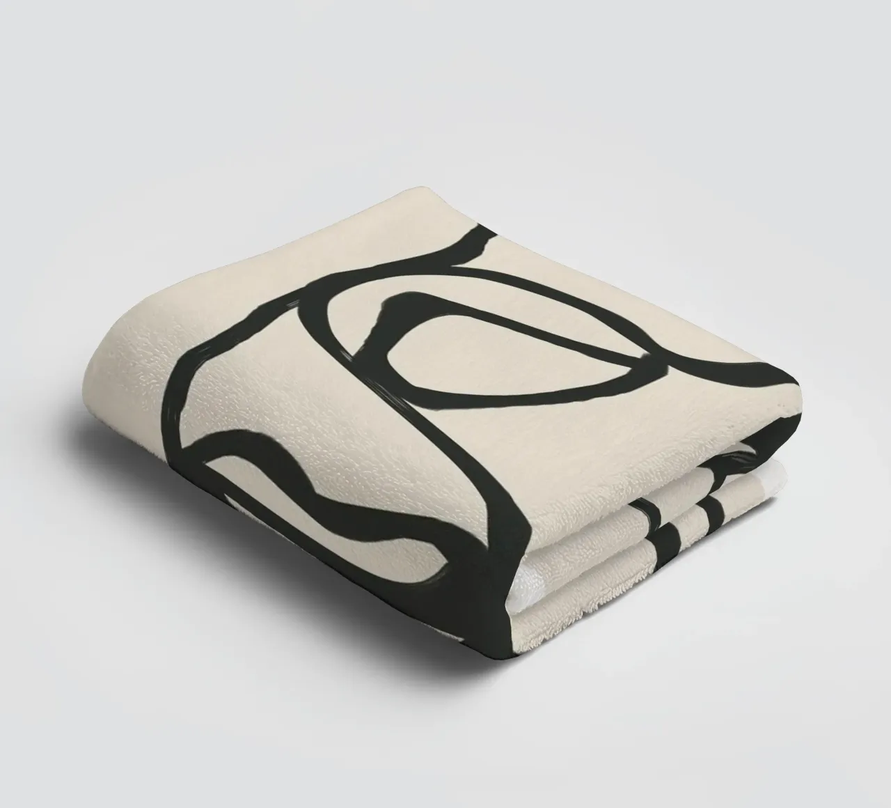Minimal Abstract Art 7 towel by Nadjaa