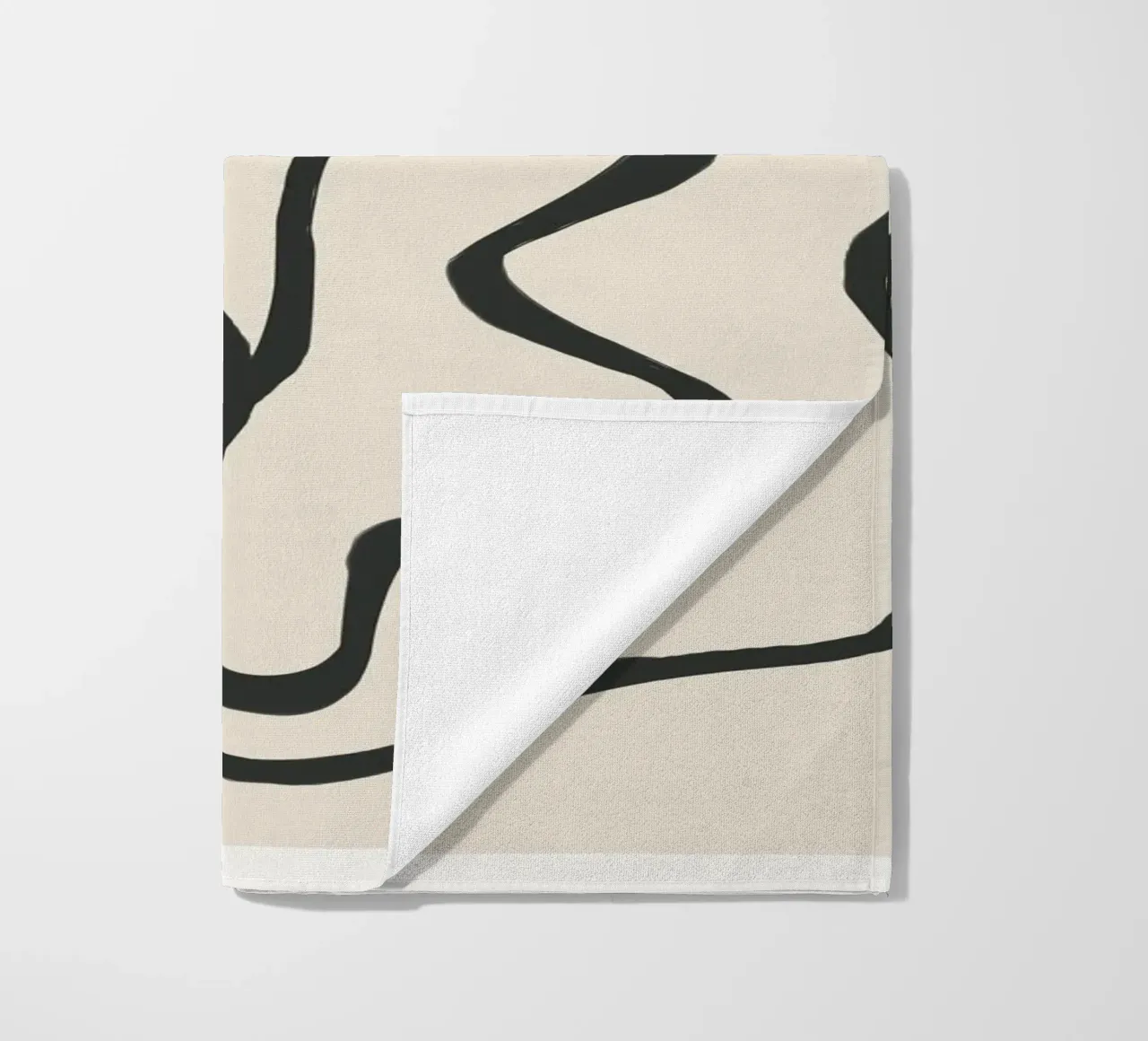 Minimal Abstract Art 7 Strandtuch von Nadjaa