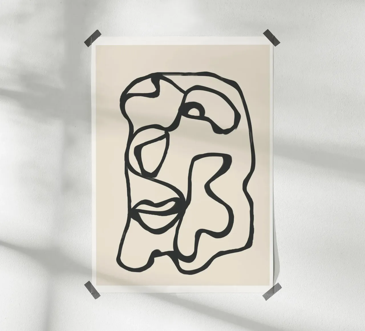 Minimal Abstract Art 7 carta hahnemühle da Nadjaa