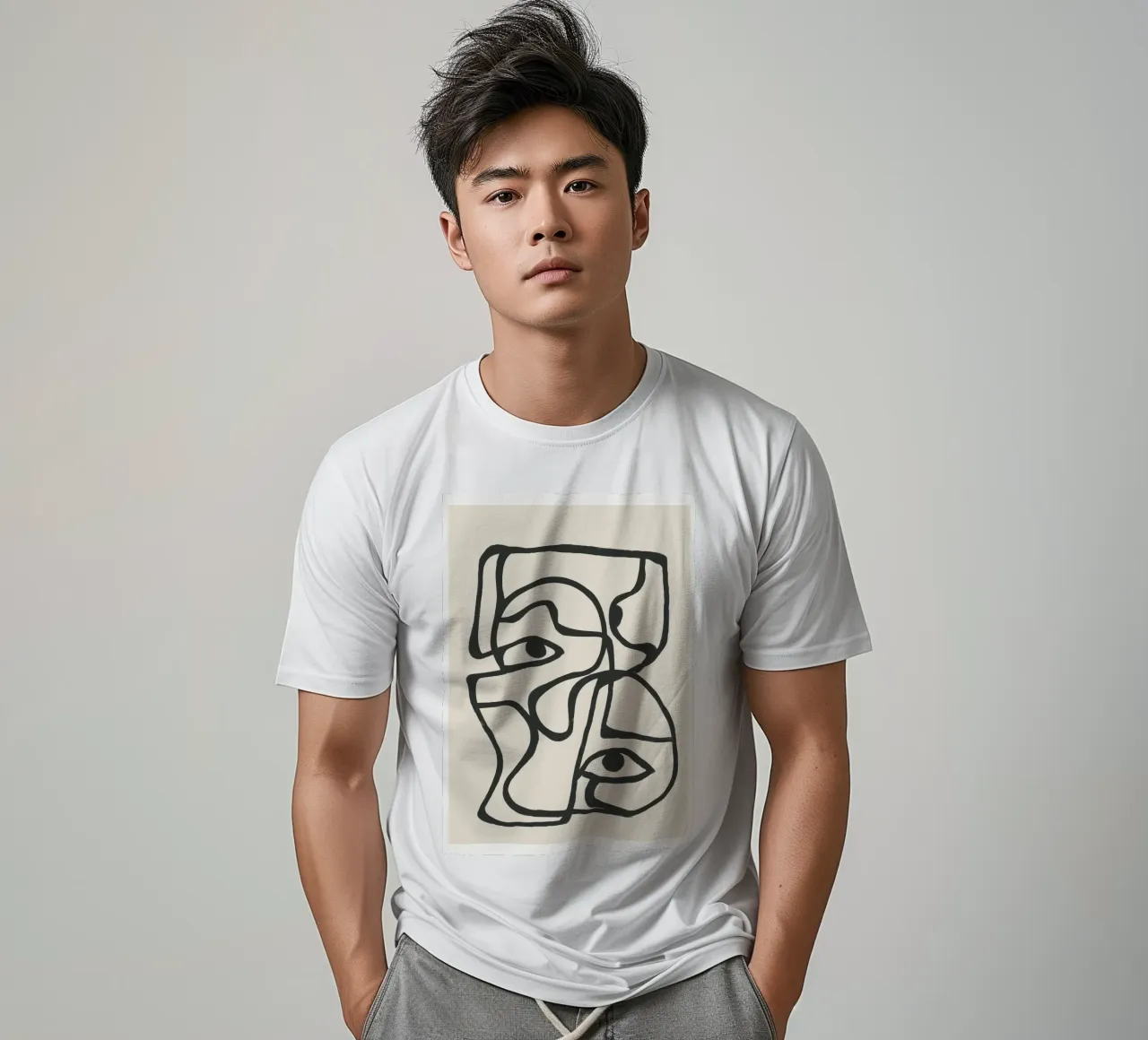 Minimal Abstract Art 8 t-shirt da Nadjaa