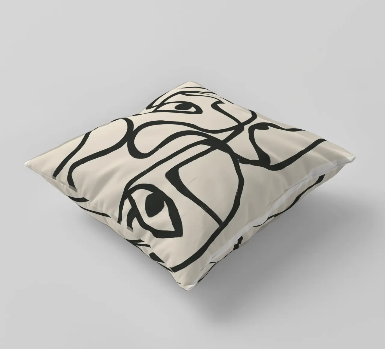 Minimal Abstract Art 8 cuscino da Nadjaa