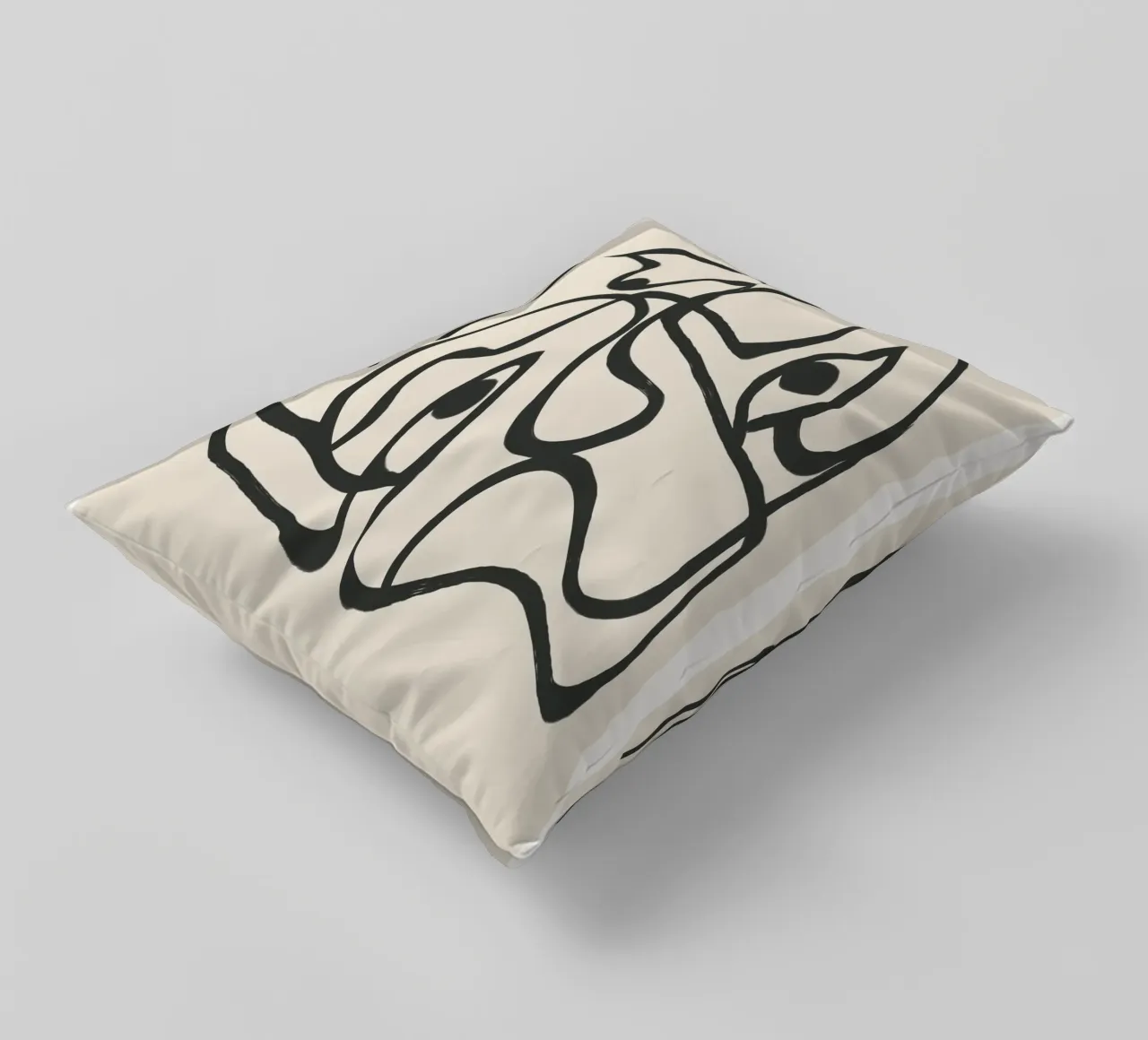 Minimal Abstract Art 8 cuscino da Nadjaa