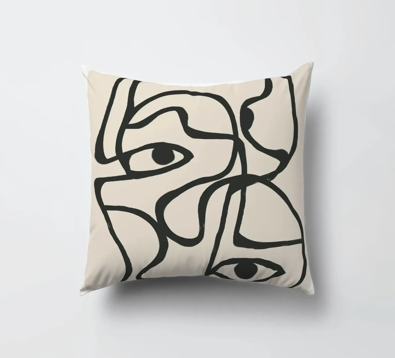 Minimal Abstract Art 8 cuscino da Nadjaa