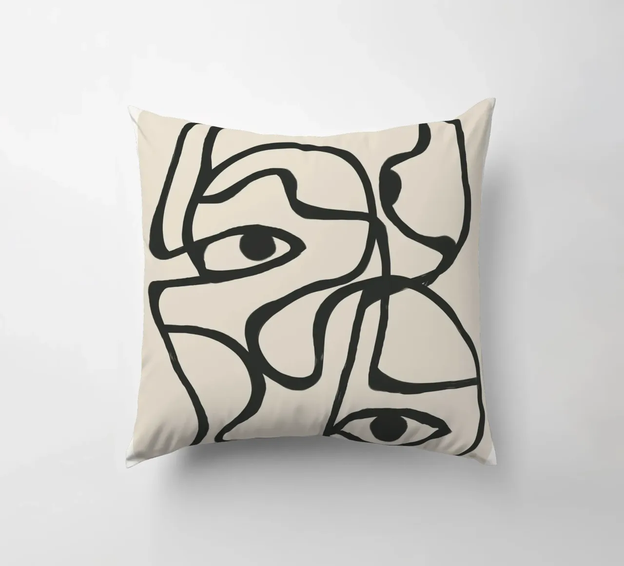 Minimal Abstract Art 8 cuscino da Nadjaa