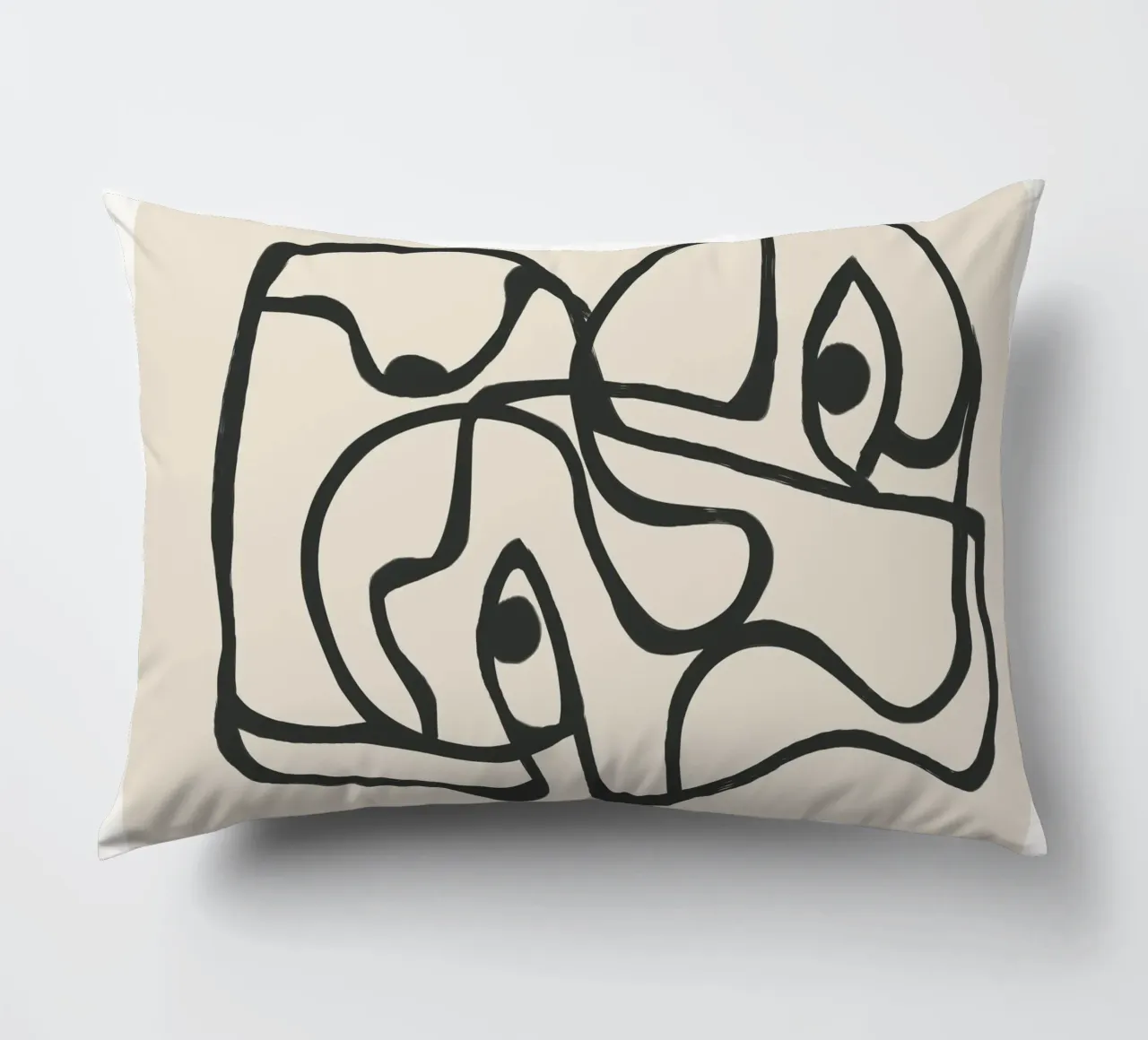 Minimal Abstract Art 8 cuscino da Nadjaa