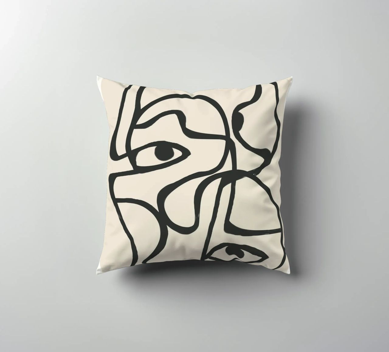 Minimal Abstract Art 8 cuscino da Nadjaa