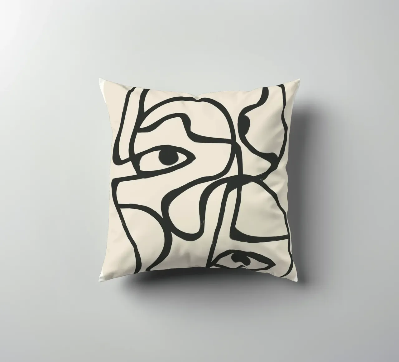 Minimal Abstract Art 8 cuscino da Nadjaa