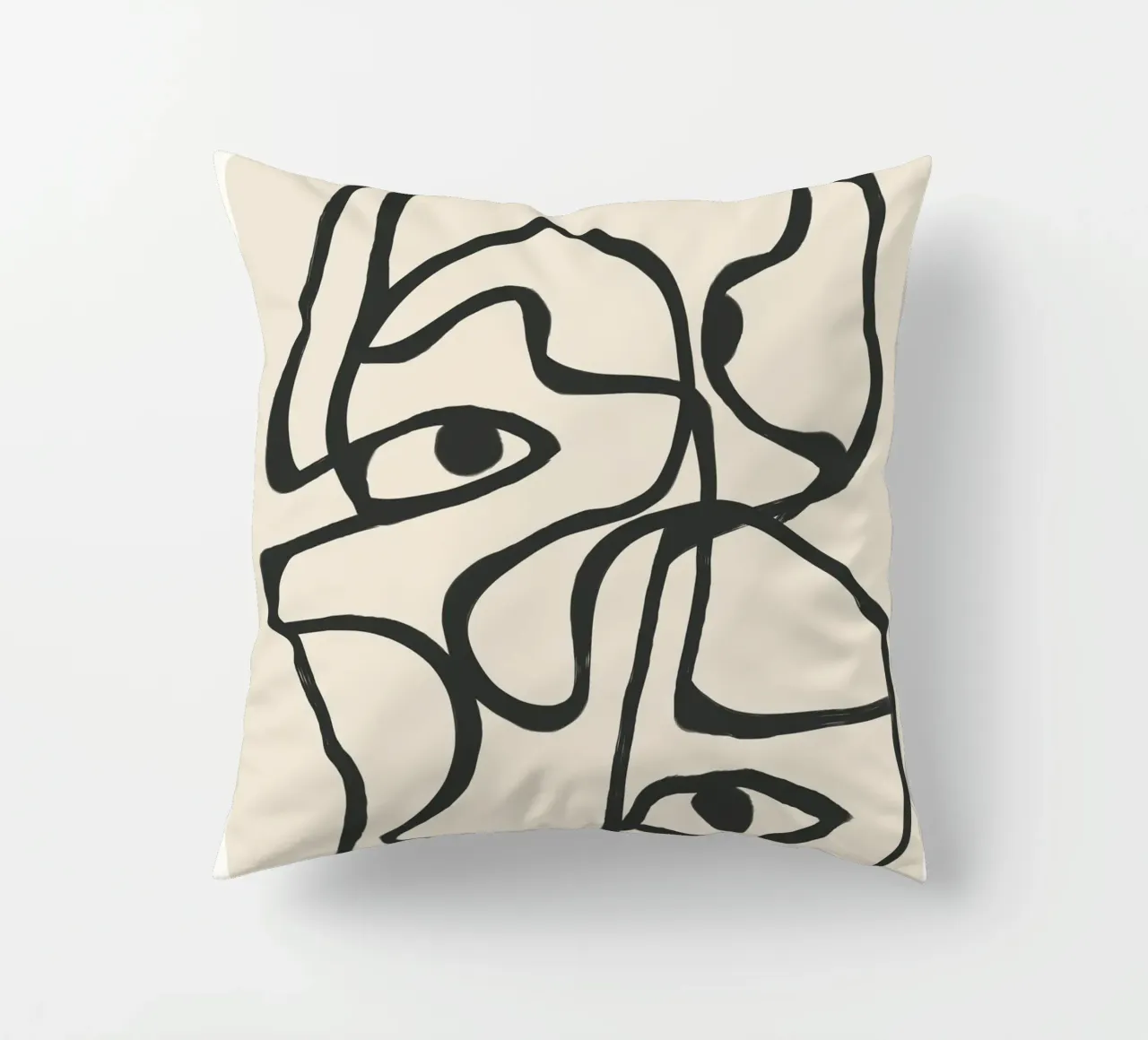 Minimal Abstract Art 8 cuscino da Nadjaa