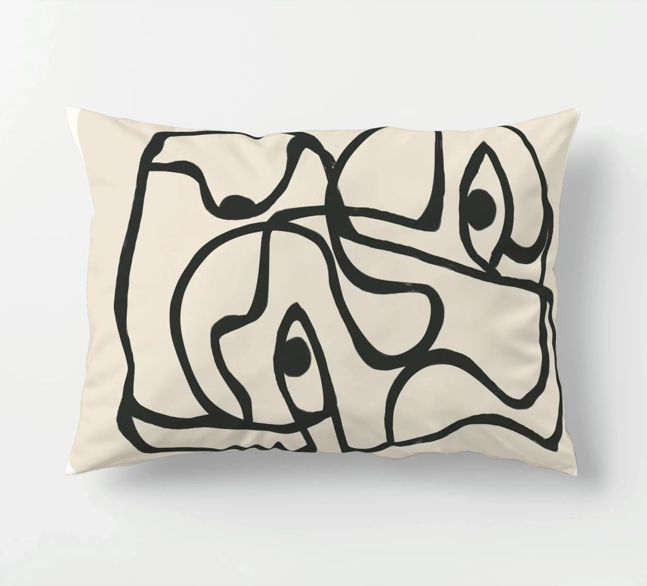 Minimal Abstract Art 8 cuscino da Nadjaa