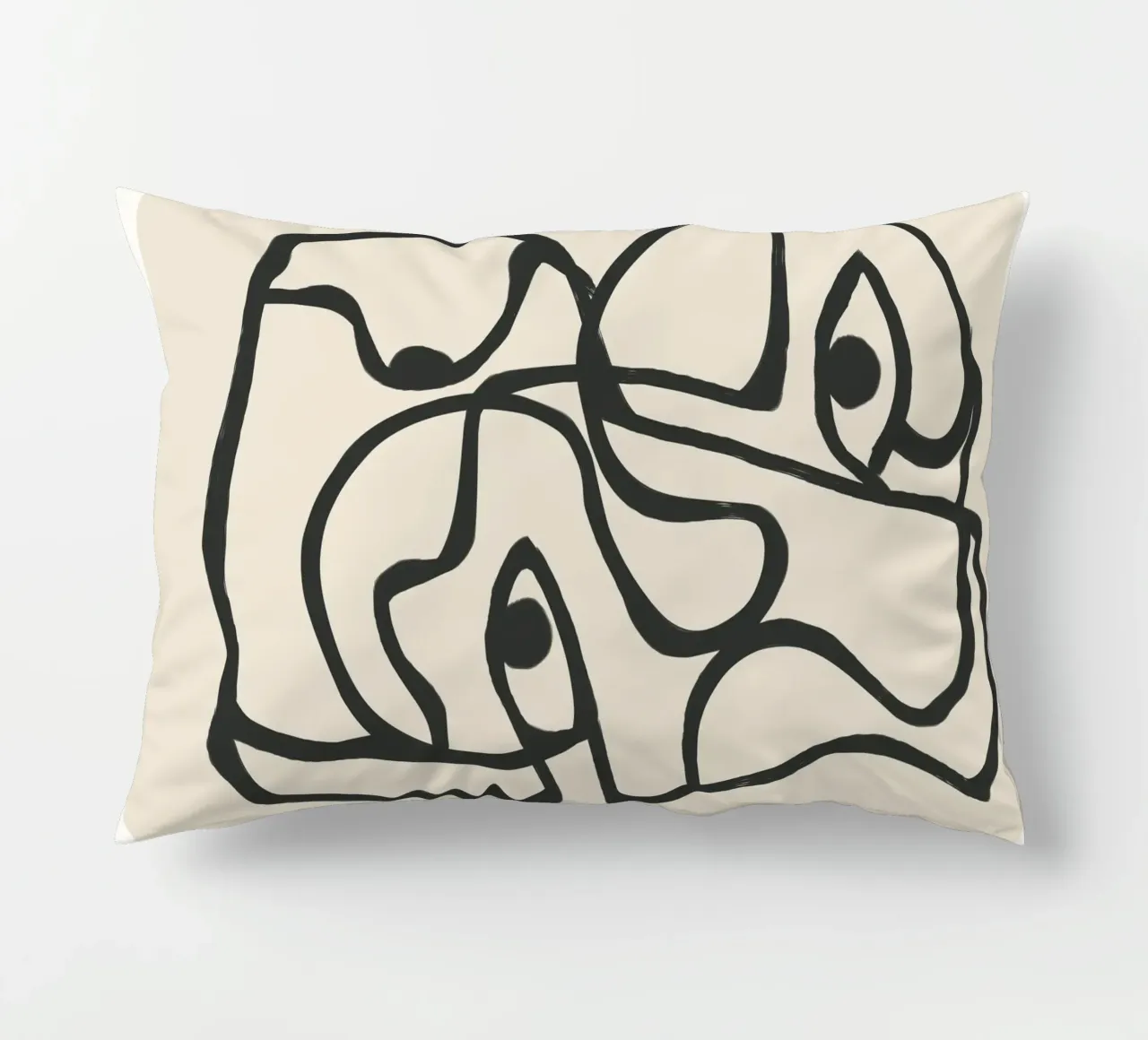 Minimal Abstract Art 8 cuscino da Nadjaa