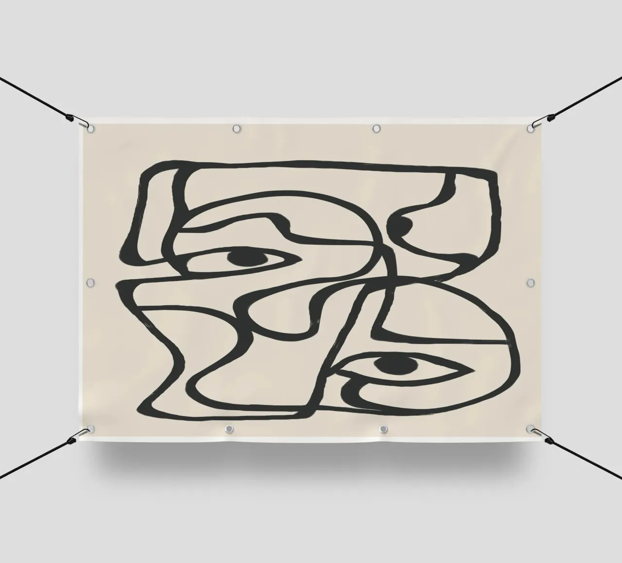 Minimal Abstract Art 8 telo in pvc da Nadjaa