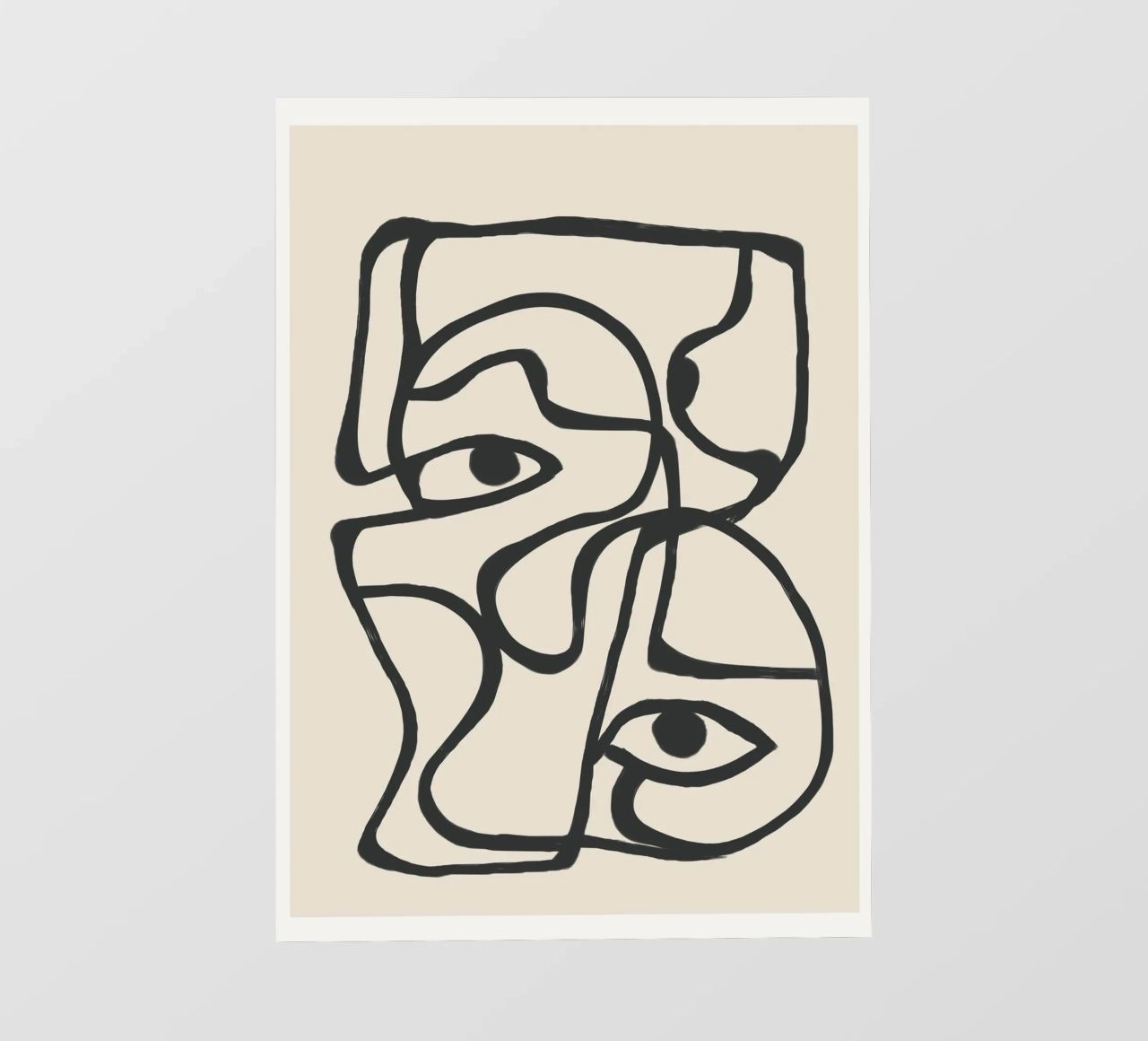 Minimal Abstract Art 8 telo in pvc da Nadjaa