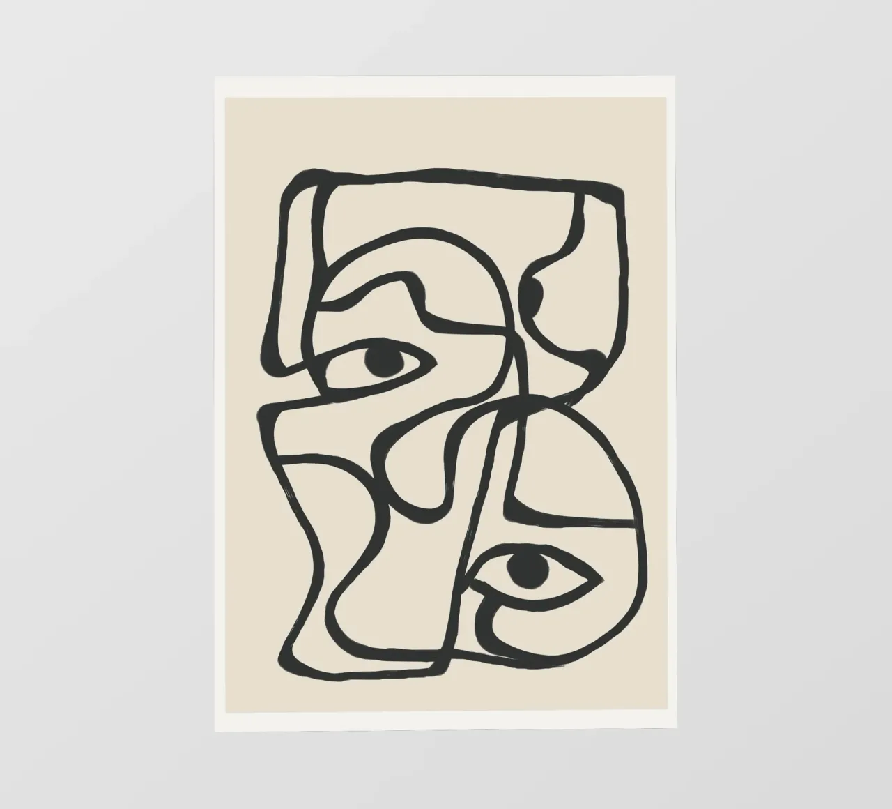 Minimal Abstract Art 8 telo in pvc da Nadjaa