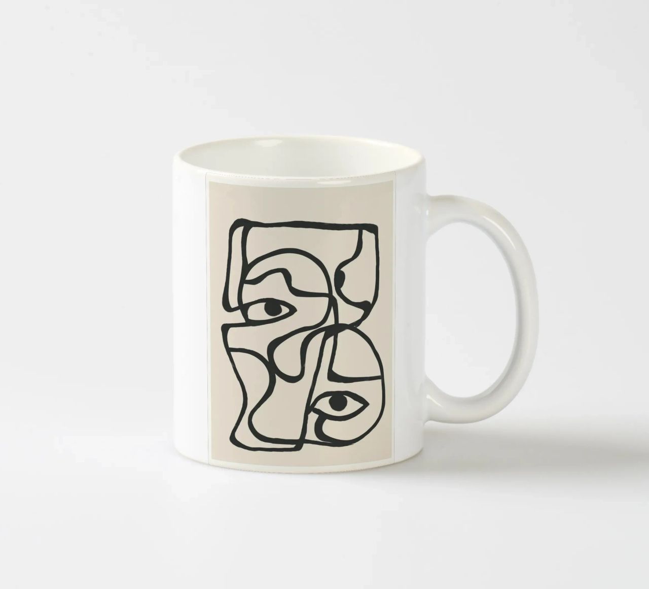 Minimal Abstract Art 8 tazza in ceramica da Nadjaa