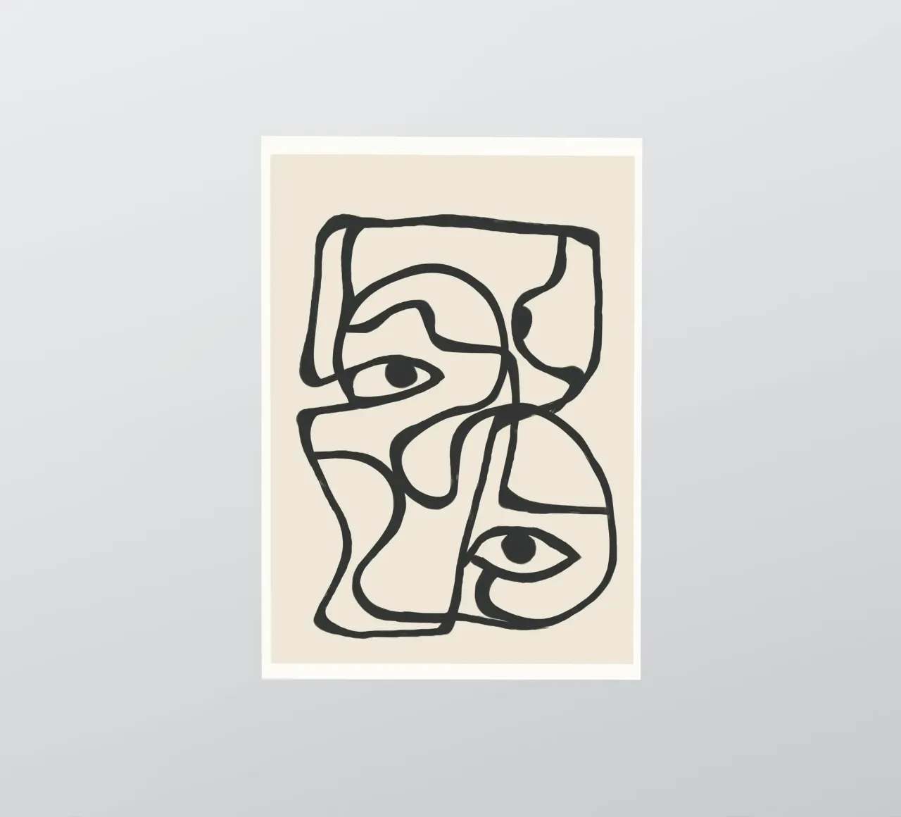 Minimal Abstract Art 8 adesivo da Nadjaa