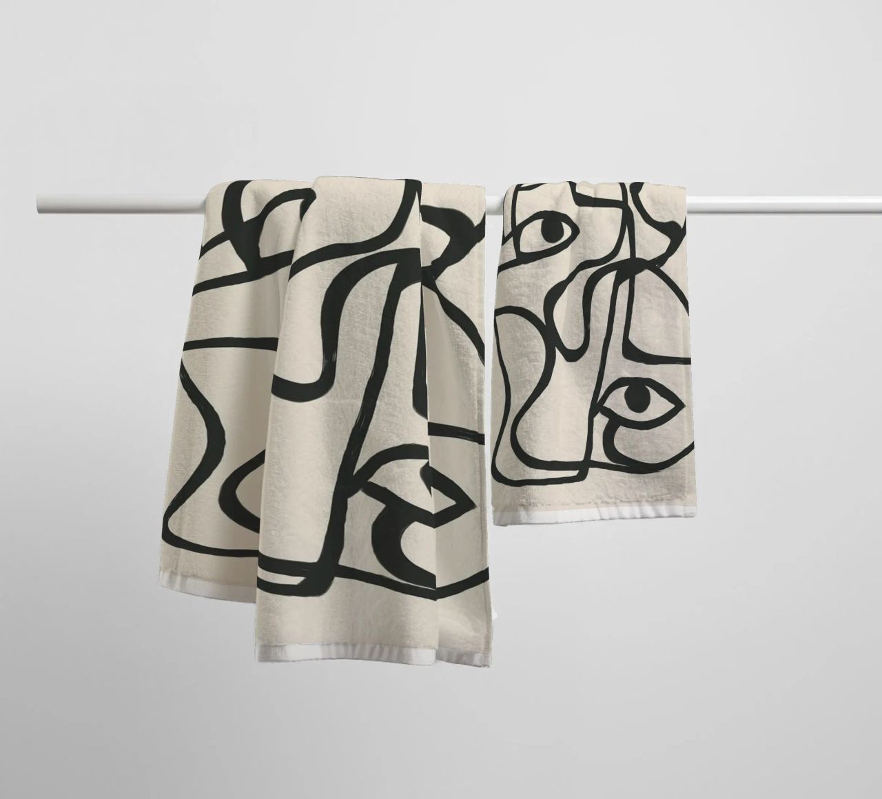 Minimal Abstract Art 8 asciugamano da bagno da Nadjaa