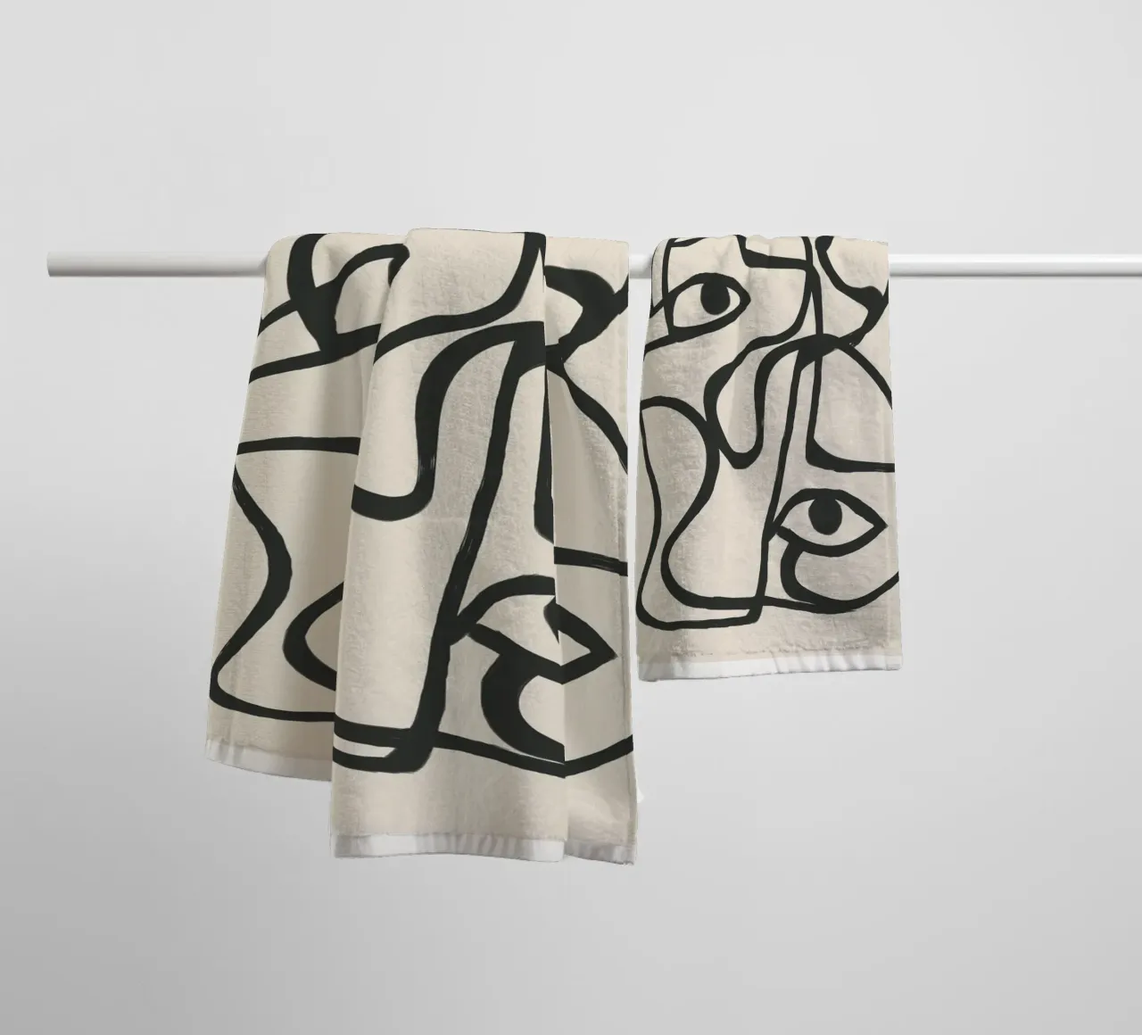 Minimal Abstract Art 8 asciugamano da bagno da Nadjaa