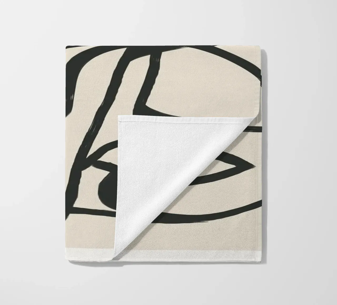 Minimal Abstract Art 8 Strandtuch von Nadjaa