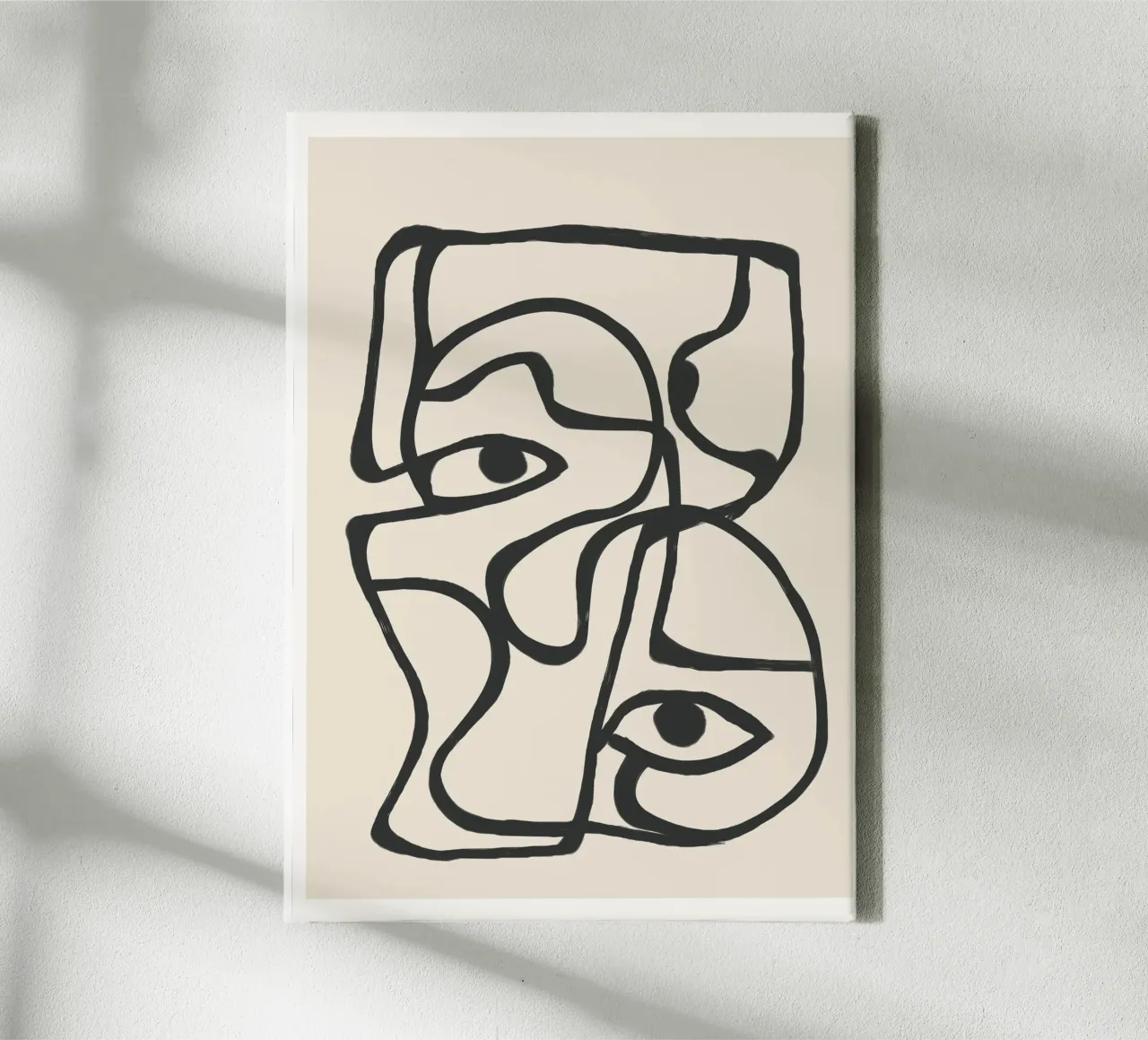 Minimal Abstract Art 8 toile avec Caisse américaine de Nadjaa