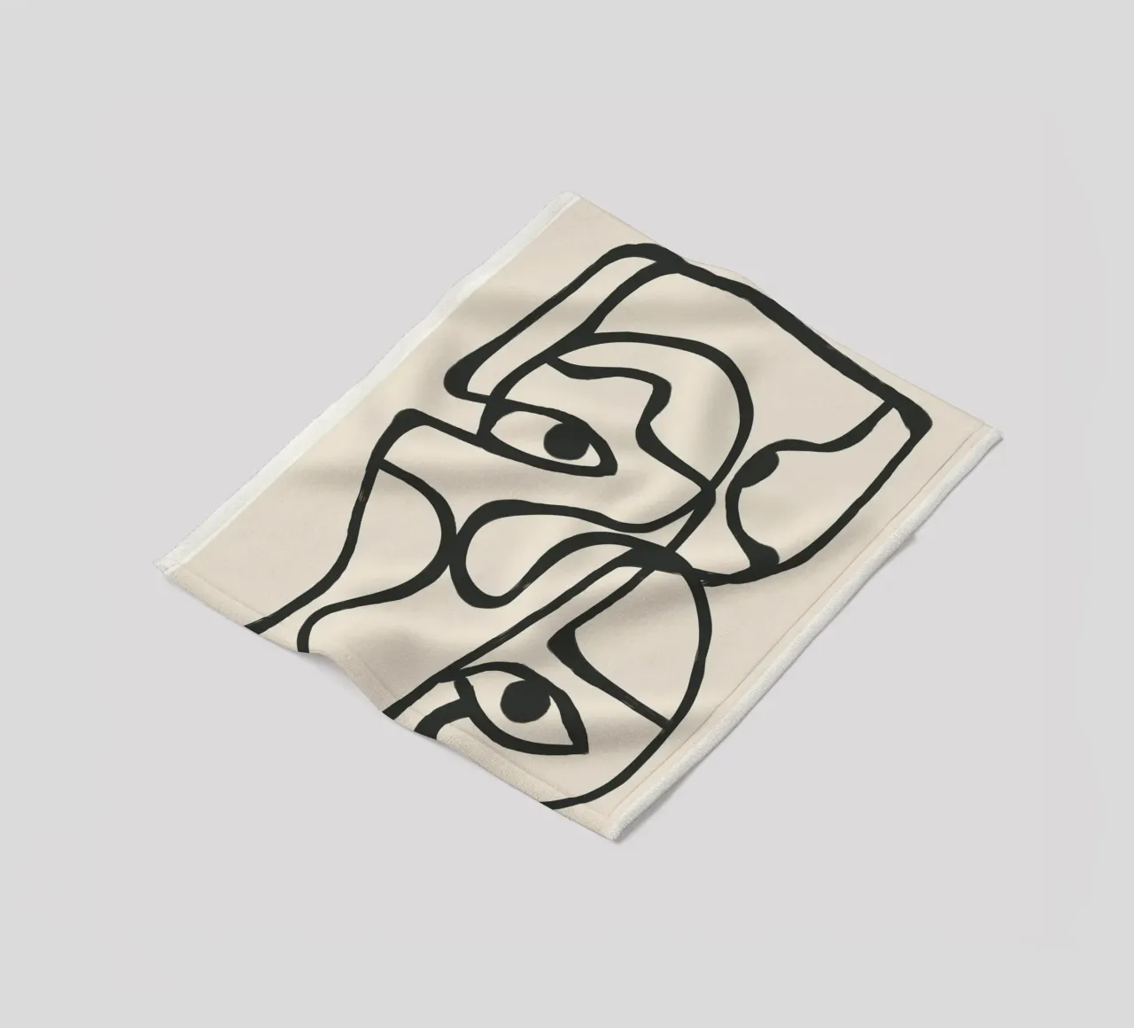 Minimal Abstract Art 8 coperta in pile da Nadjaa