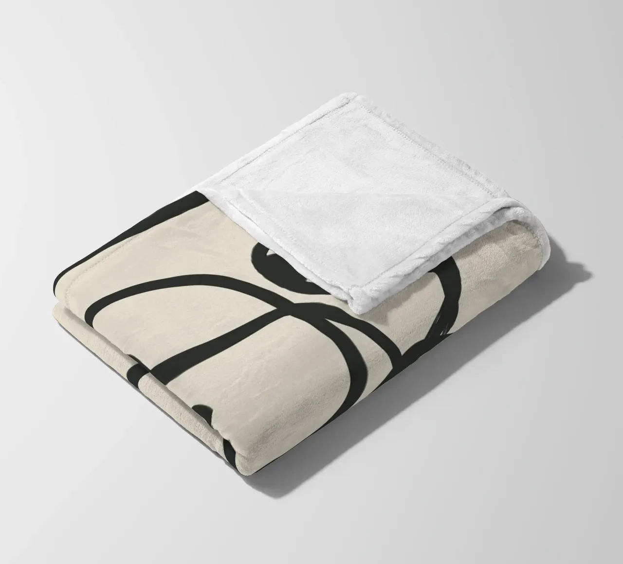 Minimal Abstract Art 8 coperta in pile da Nadjaa